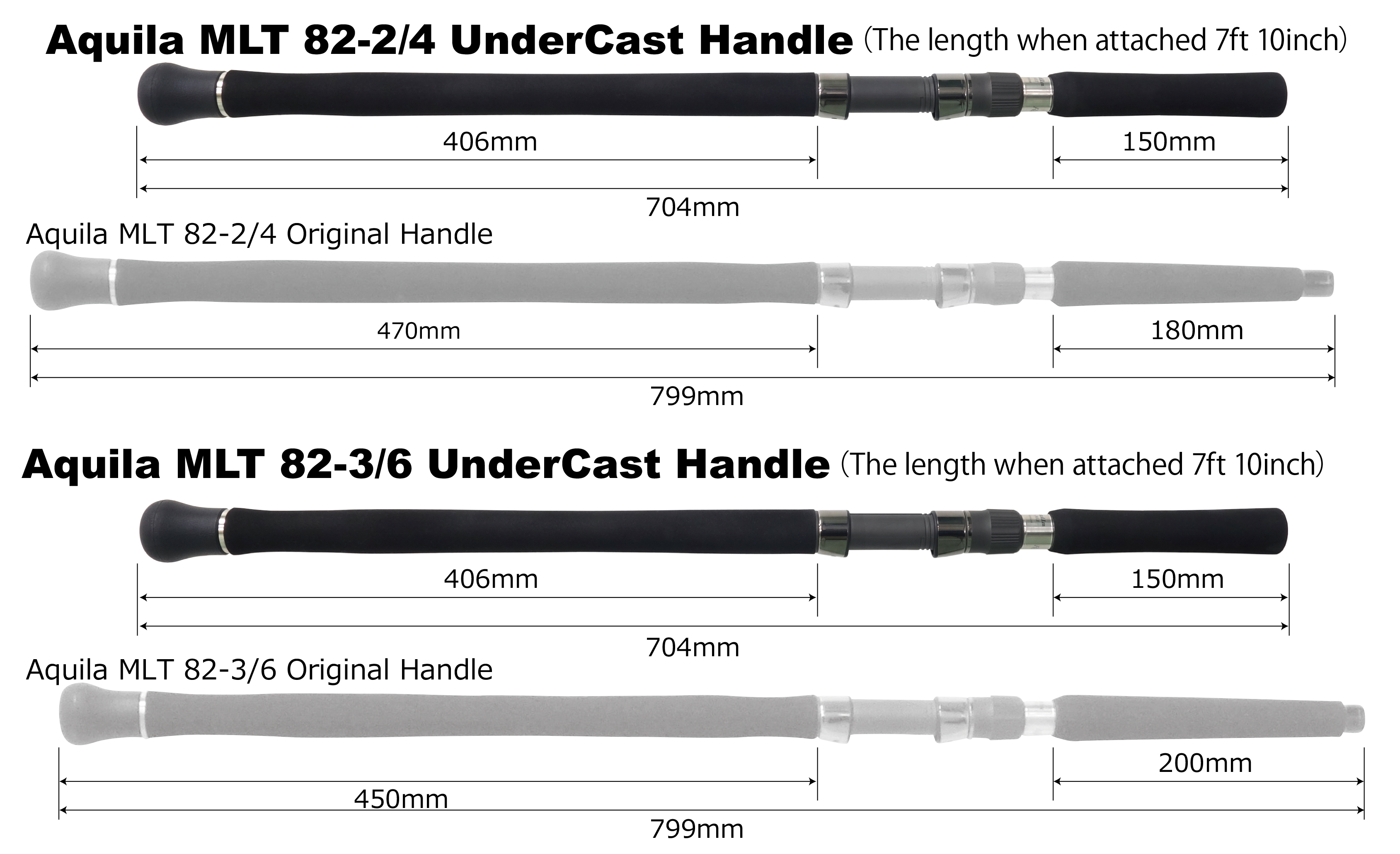 UnderCast Handle Aquila MLT Optional Parts | リップルフィッシャー