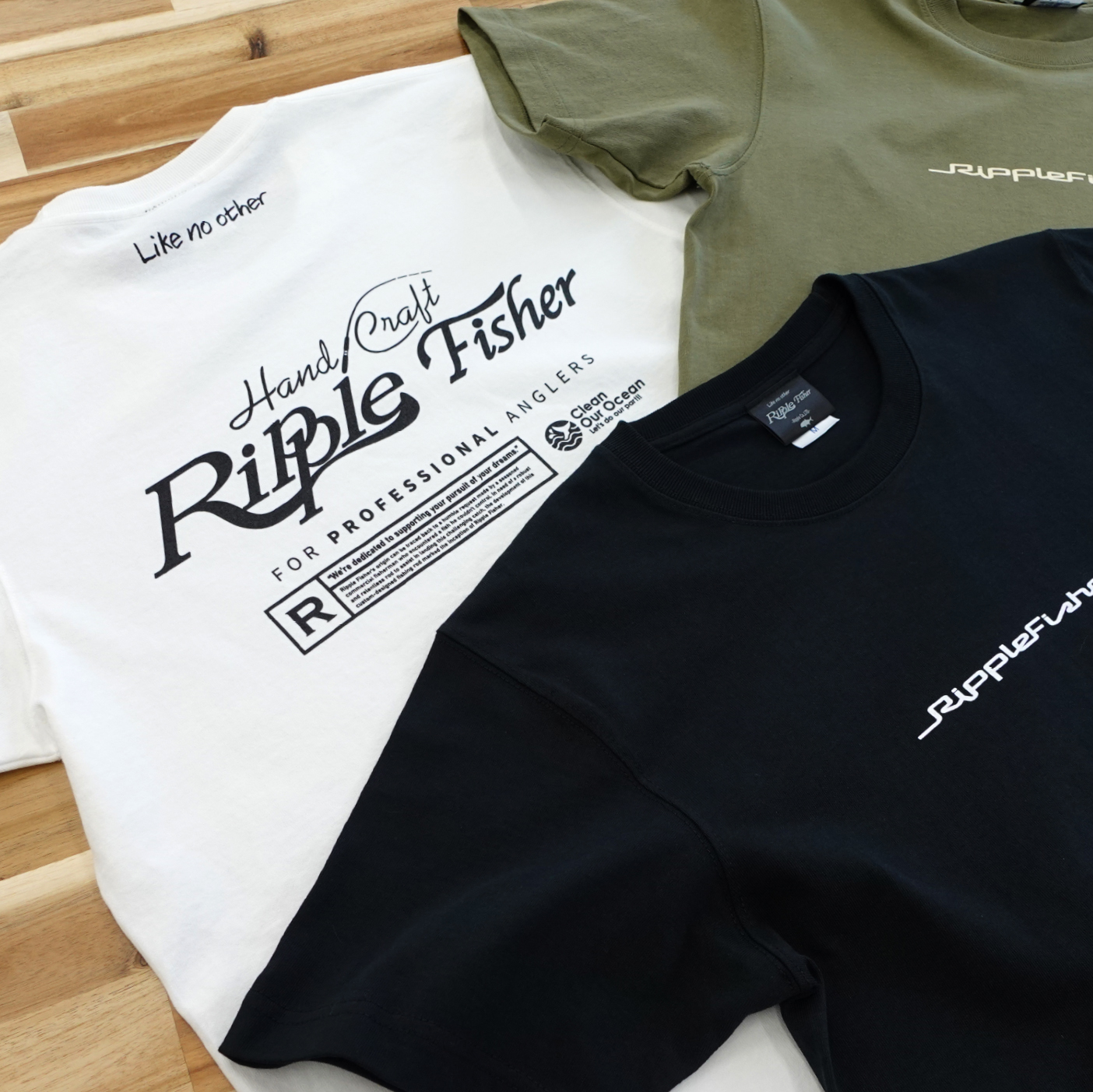 Ripple Fisher リップルフィッシャー　2024　オリジナル　Tシャツ　カーキ　LL　XL